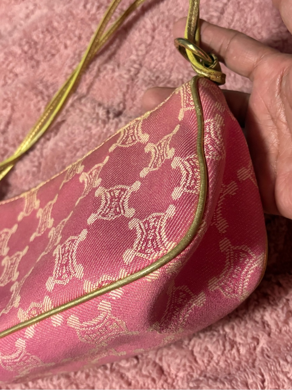 Celine Pink Macadam Pochette bag - Picture 13 of 15